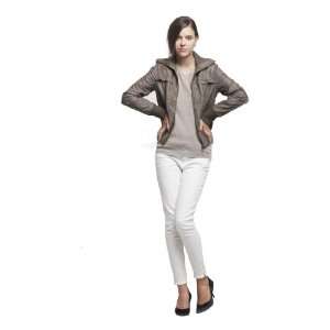 2011 Autumn Winter New Style Ladies Short Leather Coat, Kahki, Size 