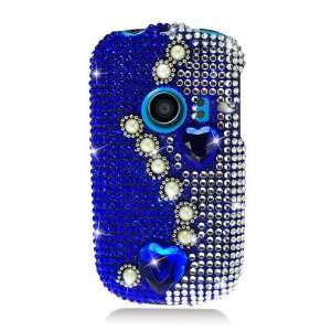 Luxury Pearl Blue With Full Rhinestones Hard Protector Case Cover For 