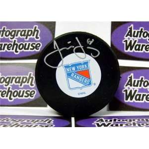  Jaromir Jagr Autographed/Hand Signed Hockey Puck (New York 