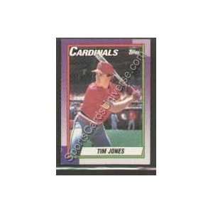  1990 Topps Regular #533 Tim Jones, St. Louis Cardinals 