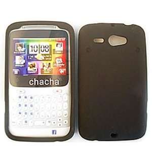  HTC Chacha / HTC Status Deluxe Silicone Skin, Black Cell 