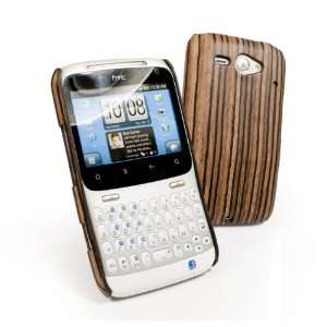    Tuff Luv Wood case cover for HTC Chacha   Light Brown Electronics