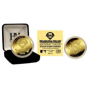 Philadelphia Phillies 08 NL East Division Champions 24KT Gold Coin 