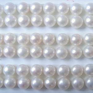   8mm Half Drilled Button Freshwater Pearls FW Arts, Crafts & Sewing