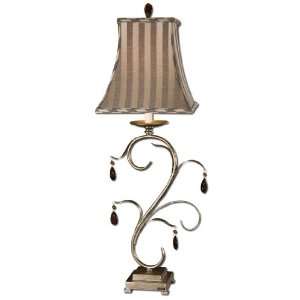   Lamp Lamp In Silver Champagne Finish w/ Distressing