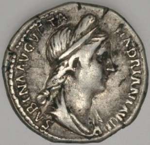 Sabina AR Denarius (3.37g) CONCORDIA AVG  