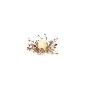  Pack of 6 Victorian Inspirations Gold Glittered Berry 