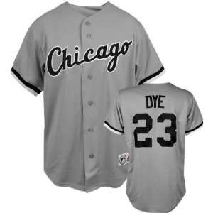 Jermaine Dye Majestic MLB Road Grey Replica Chicago White Sox Jersey 