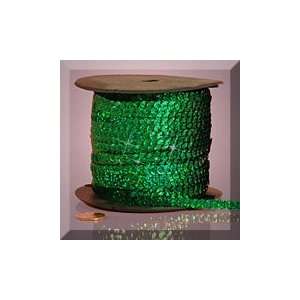  1ea   6 Mm X 80yd Emerald Holographic Faceted Sequins 