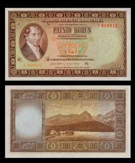 500 KORUN Note CZECHOSLOVAKIA   1946   Jan KOLLAR   AU+  