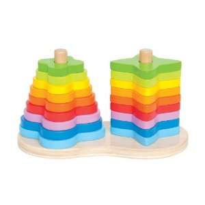  Hape Double Rainbow Stacker Toys & Games