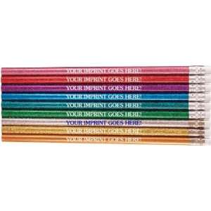  Imprinted Twinkler Pencil Assortment Round Barrel with No 