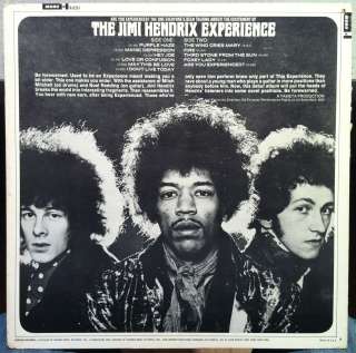 JIMI HENDRIX EXPERIENCE are you experienced LP VG R 6261 Mono Tri 