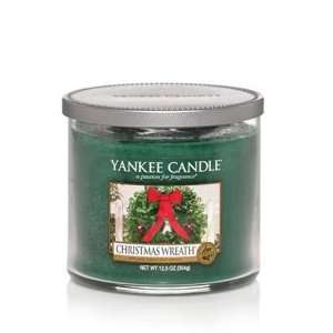  Christmas Wreath Yankee Candle Medium Tumbler 12.5 oz 