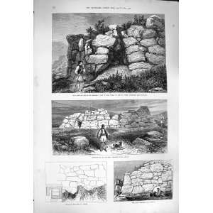   1877 Greece Wall Tiryns Pyramid Argos Pelasgic Nauplia