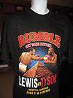 MIKE TYSON/LENOX LEWIS   Rumble on the River Fight, Adult Size XL 