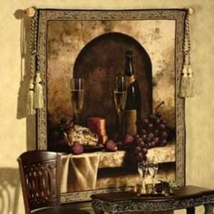   Date to Remember Wine & Grapes Tapestry Wall Hanging