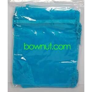  Turquoise   5x7 Organza Favor Bag or Pouch (12pk 
