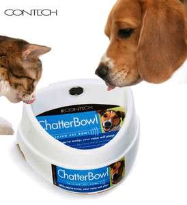   ChatterBowl   Talking Pet Bowl   Perfect for Dogs and Cats  