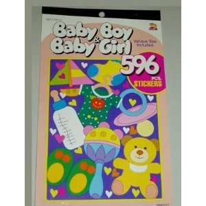   Baby Boy & Baby Girl Sticker Book   596 pieces Arts, Crafts & Sewing