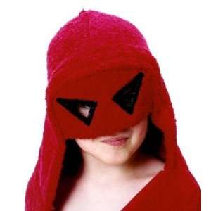  Hooded Towel   Mask in Red Baby