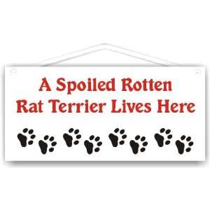  A Spoiled Rotten Rat Terrier Lives Here 
