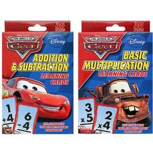  Disney Pixar Cars Flash Card Set [Addition Subtraction and 