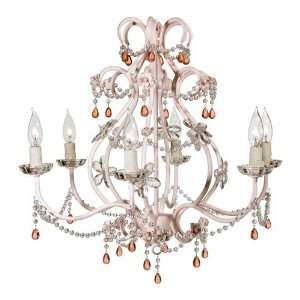  Eleanor Pink Chandelier