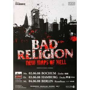  Bad Religion   New Maps Of Hell 2008   CONCERT   POSTER 
