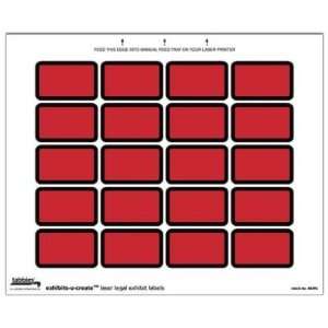  TAB48093   Exhibit Labels, 1 5/8x1, 240 Labels/Pack, Red 