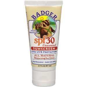  16 Count Display of Badger SPF 30 Unscented Natural Water 