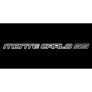  Chevy Monte Carlo SS Outline Windshield Vinyl Banner Decal 