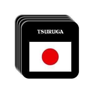  Japan   TSURUGA Set of 4 Mini Mousepad Coasters 