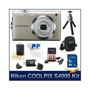  Nikon Coolpix S4000 Digital Camera (Champagne Silver), 12 