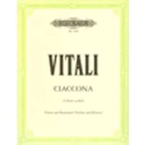 Vitali   Chaconne in g minor. For Violin & Piano. Peters 
