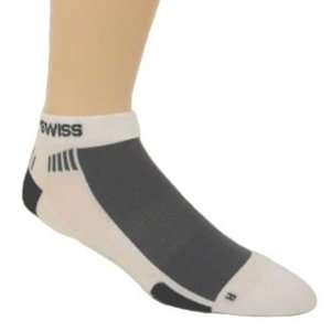  K Swiss mens running socks white/black low cut 2p Sports 