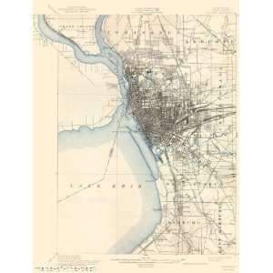  USGS TOPO MAP BUFFALO QUAD NEW YORK (NY) 1901