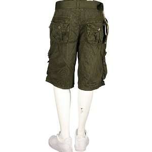  Jordan Craig Plaid Cargo Shorts Army Green. Size 34 