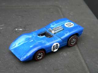 SCARCE* 1973 HOT WHEELS enamel REDLINE FERRARI 312P TOY CAR DARK BLUE 