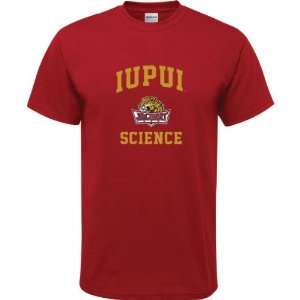  IUPUI Jaguars Cardinal Red Youth Science Arch T Shirt 