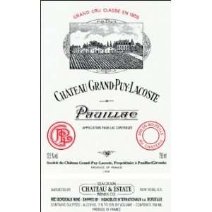  2005 Chateau Grand Puy Lacoste Pauillac 750ml Grocery 