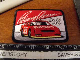 Vintage Benny Parson Folgers #35 NASCAR Patch 1980s Era Patch?  