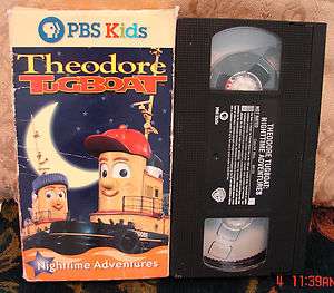 Theodore Tugboat Rare HTF OOP Vhs Video NIGHTTIME ADVENTURES 3Stories 