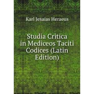   Codices (Latin Edition) Karl Jesaias Heraeus  Books