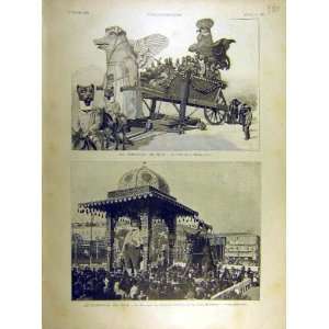  1896 Carnival Nice Basse Cour Massena French Print