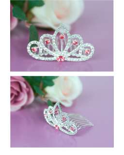 Princess Ruby TIARA crown Bridal girl hair Pettiskirt  
