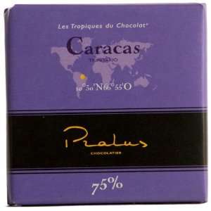 Pralus Caracas Dark Chocolate 75%  Grocery & Gourmet Food