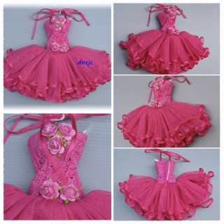   Ballet Outfit Fashion Costume for Barbie Dress up Clothes Dolls Pink