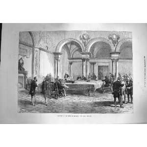   1872 Sketches Bank England Parlour Men Meeting Print