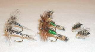   Humpy Green Mosquito Griffiths Gnat Trout Fly Fishing Flies  